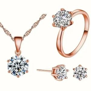 A Charming Vintage Silver Plated Rose Gold Set.Elegant touch & Everlasting…
